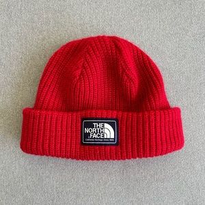 The North Face Red Beanie